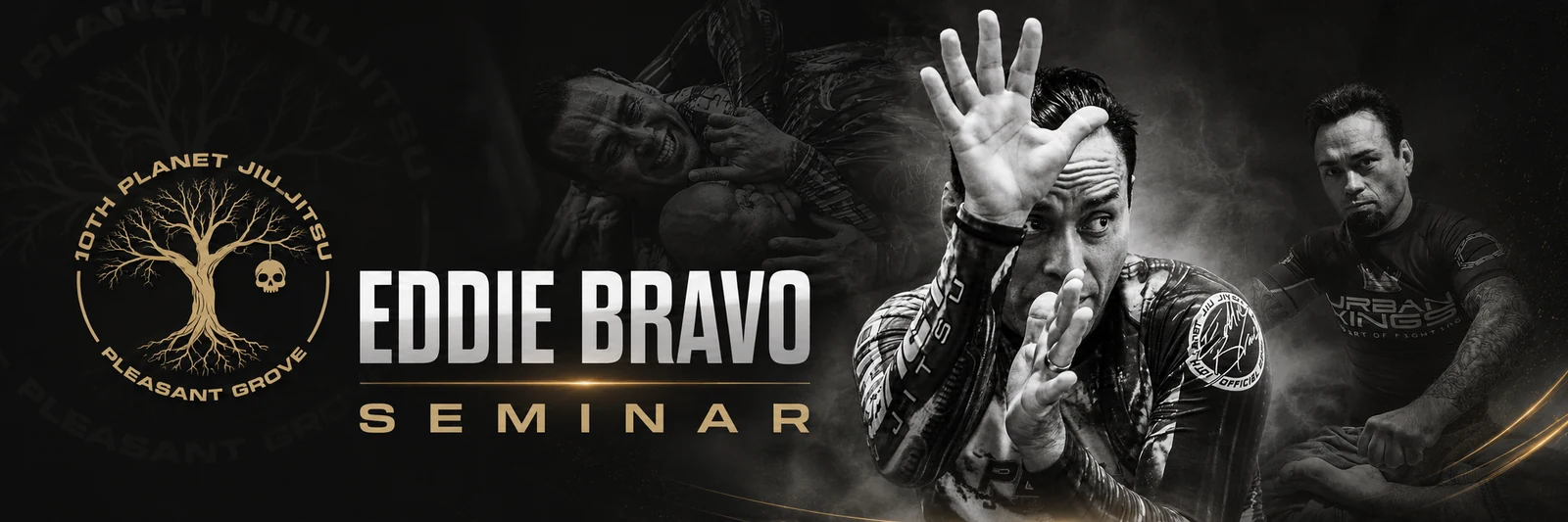 Eddie Bravo live Jiu-Jitsu seminar at 10th Planet Pleasant Grove on September 19, 2026